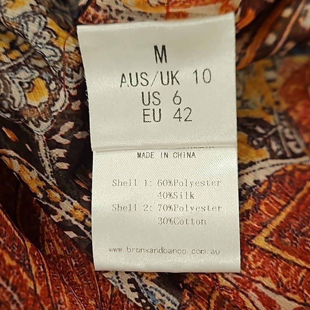 💕BRONX AND BANCO💕 Farah Maxi Dress ~ Muti-Color Print US 6 NWOT - Picture 16 of 16